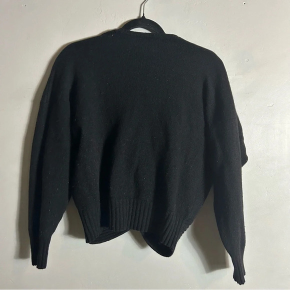 Paolo Rodesco Vintage Italian Designer Black Knotted Front Angora Sweater - Picture 6 of 7